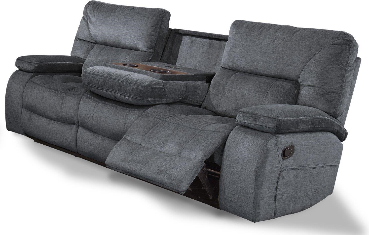 Power reclining sofa with fold down console shop
